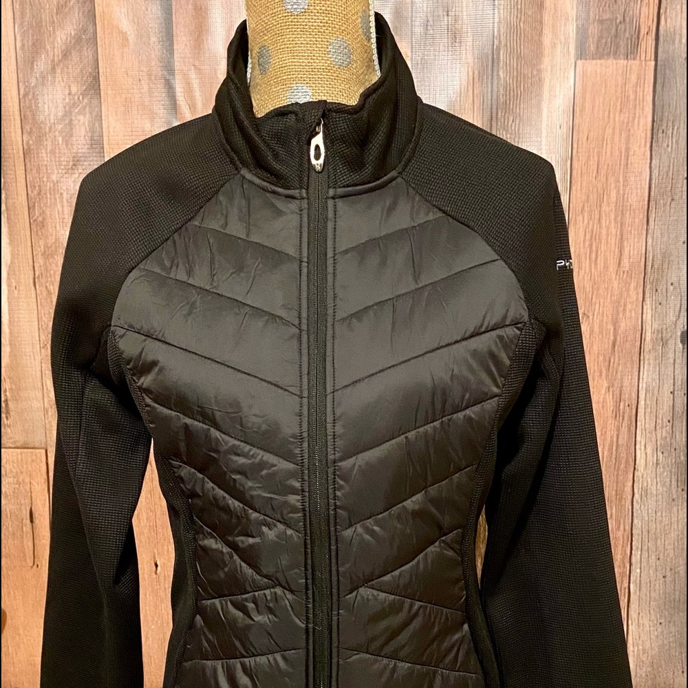 Spyder Black Therma Web Water Resistant Full Zip Jacket Women's  NWT